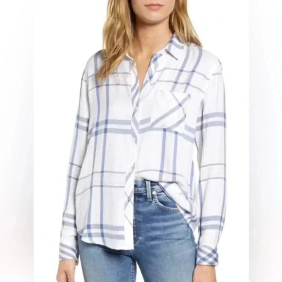Rails Hunter Indigo Powder Blush Shirt - Picture 1 of 10